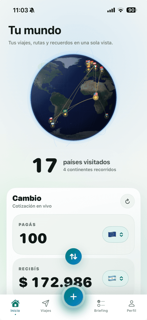 Caso de uso: Durante el viaje